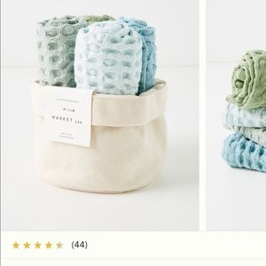 Anthropologie Market Dishcloths Set of 4
